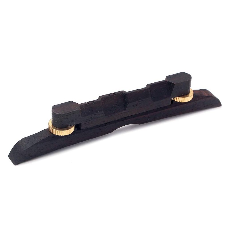 Alnicov Guitar Bridge Adjustable Mandolin Bridge Compensated Rosewood for Mandolin
