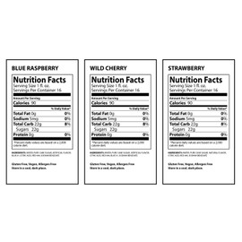 Snowie - Premium Shaved Ice Snow Cone Syrup Ready To Use 3 pack (Berrylicious Pack)