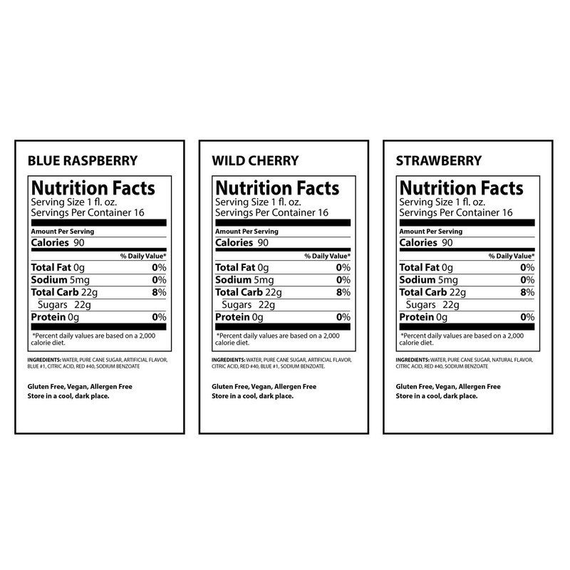 Snowie - Premium Shaved Ice Snow Cone Syrup Ready To