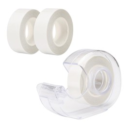 Bagentry 3 Rolls Double Sided Fashion Tape with Dispenser, Clear Body Tape for Skin, Clothing Tape to Keep Clothes in Place, Invisible Fabric Hem Tape for Dress Bra Women Girls (16.4 Ft)