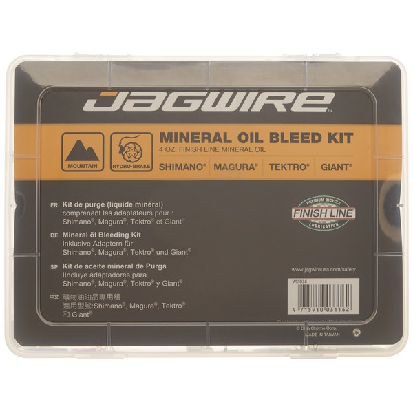 Jagwire - Pro Disc Brake Bleed Kit Bicycle Repair Tool | for Mineral Oil | Compatible with Shimano, Magura, Tektro and Giant