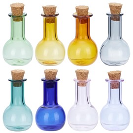 FREEBLOSS 8Pcs Miniature Cat Whisker Vase Tiny Vase for Cat Whisker Mini Flower Holder Whisker Holder Miniature Dollhouse Accessories for Dollhouse Furniture