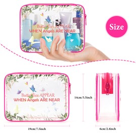 Butterfly Gifts for Women Makeup Bag Inspirational Butterfly Lover Gift for Women Daughter Sister Funny Birthday Christmas Gift for Her Cosmetic Bag Animal Lover Gift Zipper Travel Toiletry Pouch