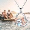 YAFEINI Axolotl Necklace for Women 925 Sterling Silver Axolotl Pendant