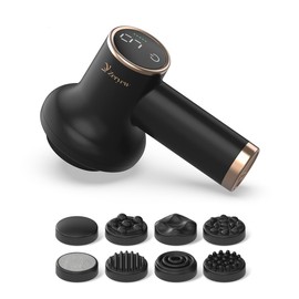 ZY ZERYEW Cordless Cellulite Massager, Handheld Lymphatic Drainage Tool, Mini Body Sculpting Machine with 9 Speeds and 8 Massage Heads, Lymphatic Drainage Massage Tool for Legs Butt Belly Fat