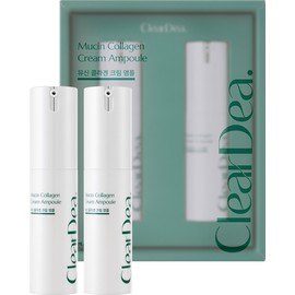 ClearDea Mucin Collagen Cream Ampoule for face – Collagen-Powered Hydrating & Firming Skincare, Non-Greasy, Revitalizing Korean Beauty for All Skin Types, 15ml x 2