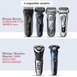 Travel Case for Braun Shaver Series 3/3S/5/5S/7/7S/9/9S/9 pro,Razor Case Travel,Razor case Men,EVA Hard Razor case for Travel,Hard Carrying Case for Trimmer and Razor Shaver(Black)