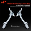 A-Premium Set of 2 Front Driver and Passenger Hood Hinges