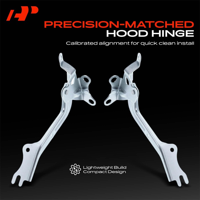 A-Premium Set of 2 Front Driver and Passenger Hood Hinges
