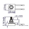 Rotary Lamp Switch ON-Off Repair Kit Replacement Compatible with Zing