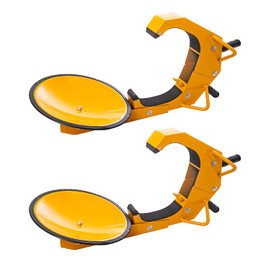 SIXIWANZI 2 Pack Adjustable Anti Theft Trailer Wheel Lock, Heavy Duty Car Tire Boot Lock for Cars Trucks SUVs