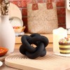 Yuemsh 1 Piece 3 Link Wood Knot Decor Hand Carved
