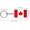 FHZJKJX Canada Flag Keychain Canadian Key Ring-(2 Pack Canada), Canada