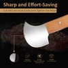 Rocker Knife, Steak Knife for Meat Cutting, Stainless Steel Curved