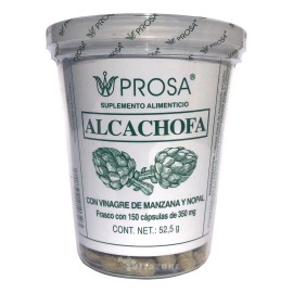 Alcachofa 150 Cáps Vinagre De Manzana Y Nopal Prosa. Sabor Sin sabor