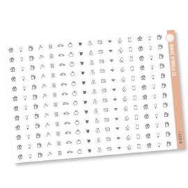 Budgeting Mixed Icon Planner Stickers and Labels | I-229-B