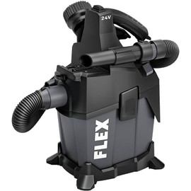 Flex 1.6-Gallon 1-HP Brushless Cordless Wet/Dry Shop Vacuum with Accessories Included and Battery Not Included