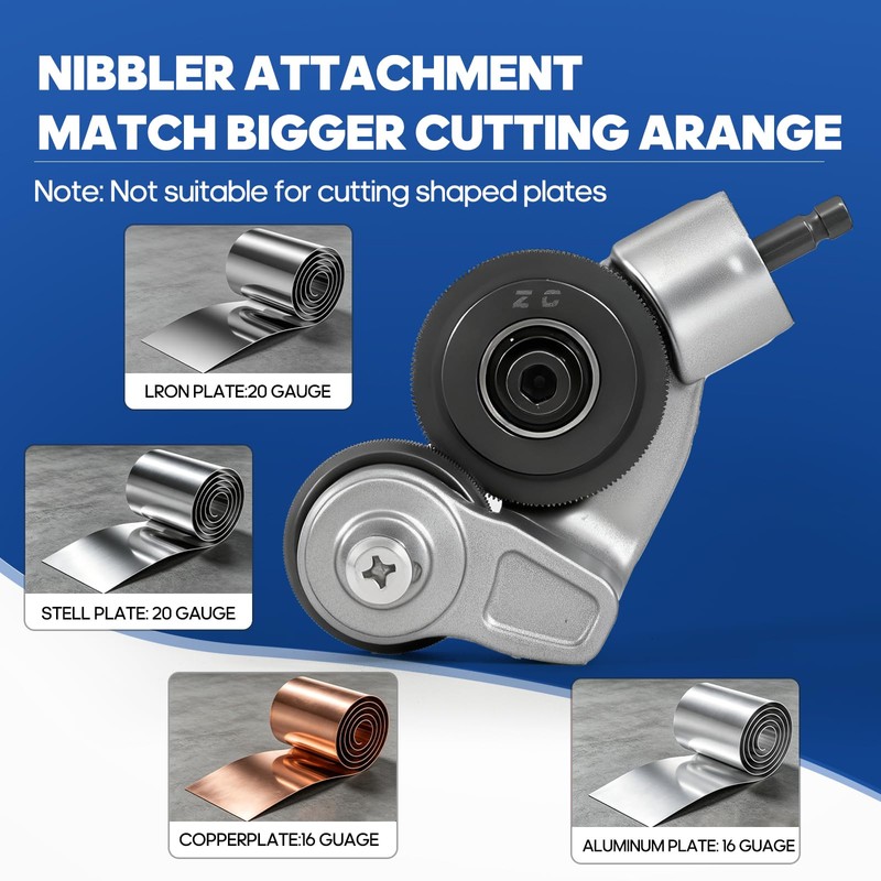 Sheet Metal Cutter Drill Attachment, Electric Drill Shears Attachment Cutter