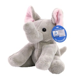 Minifeet Zoo Animal Elephant Linus Cuddly Toy Plush Toy Cuddly Soft Toy Gift for Baby Children Friends Start School Height 17.50 cm