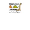 Dinosaur Piano Lesson Practice Planner & Journal