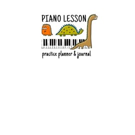 Dinosaur Piano Lesson Practice Planner & Journal