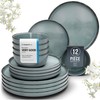 Stoneware dinnerware set 4 persons Rustic 12 pcs - Rustic