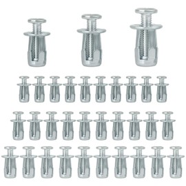 Lvjkes Cavity Dowels, Pack of 30, M5 x 25 mm/M6 x 25 mm/M8 x 30 mm Carbon Steel Cavity Dowels, Rust and Corrosion Resistant, for Fixing Elements in Plasterboard, Plastic Hollow Wall Panels