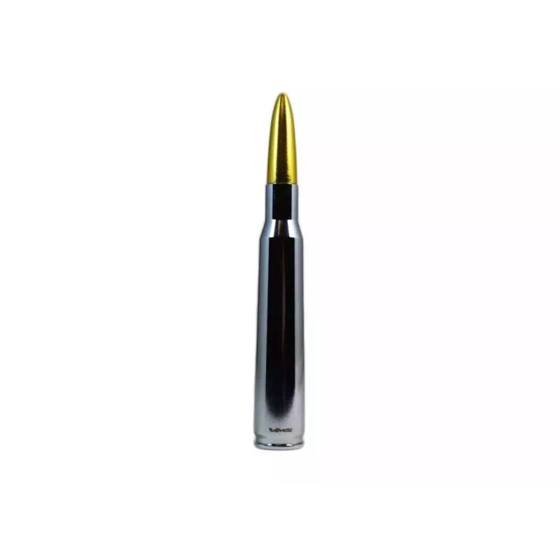 VMS RACING Chrome With Gold Tip Bullet Antenna for Ford