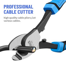 Stedi Cable Cutter, High Carbon Steel Cable Wire Cutters with Anti-Slip Handle, Heavy Duty Wire Cutter for Aluminum, Copper, Communications Cable