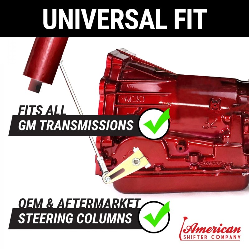 SLICK=SHIFT Adjustable GM Transmisson Column Shift Linkage Kit For TH350