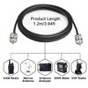 Greluma 1 Piece 1.2m UHF Plug PL-259 to UHF Plug