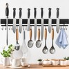 Dmore magnetic knife holder for wall—with 15 hooks, No Drilling