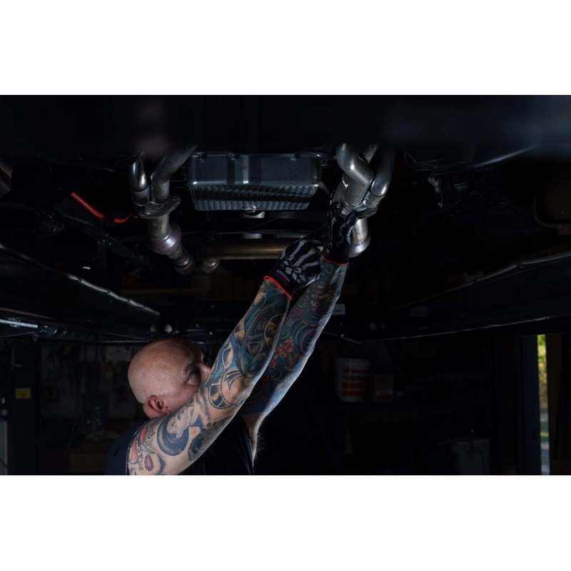 Grease Monkey Bone Series Foam Nitrile Mechanic Gloves with Grip