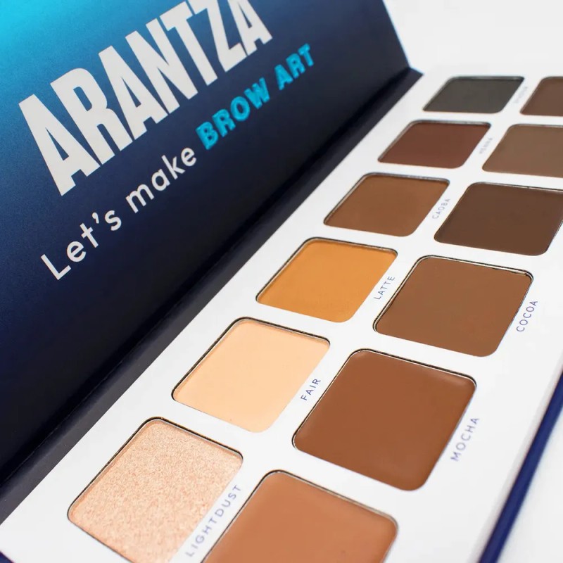 Paleta Cejas Arantza Cosmetics Let's Make BROW ART 10 Sombras