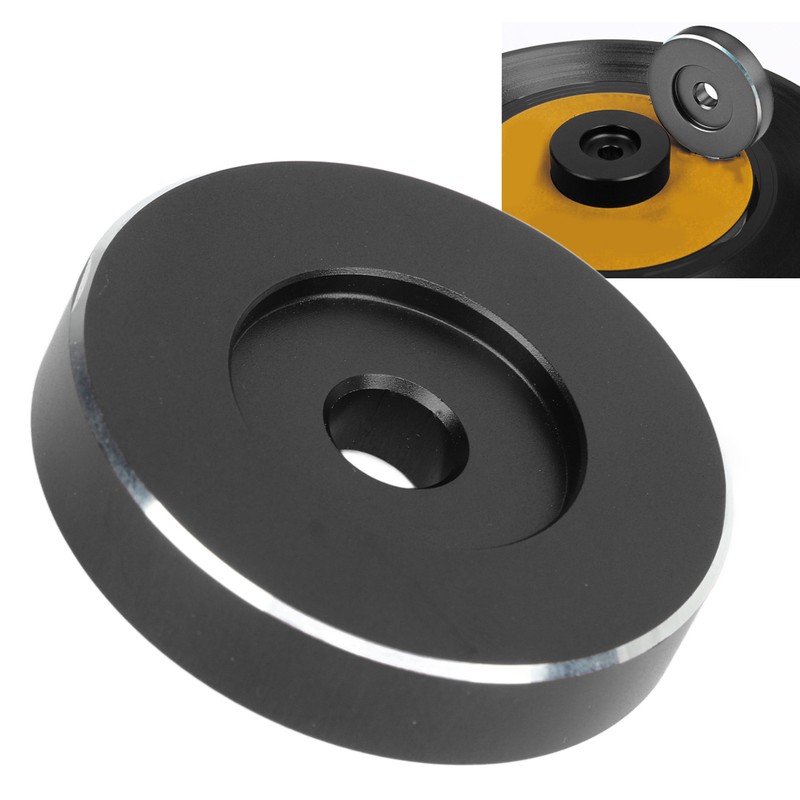 Record Adapter Aluminum Record Player Turntable Adapter RPM Gramophone Accessory