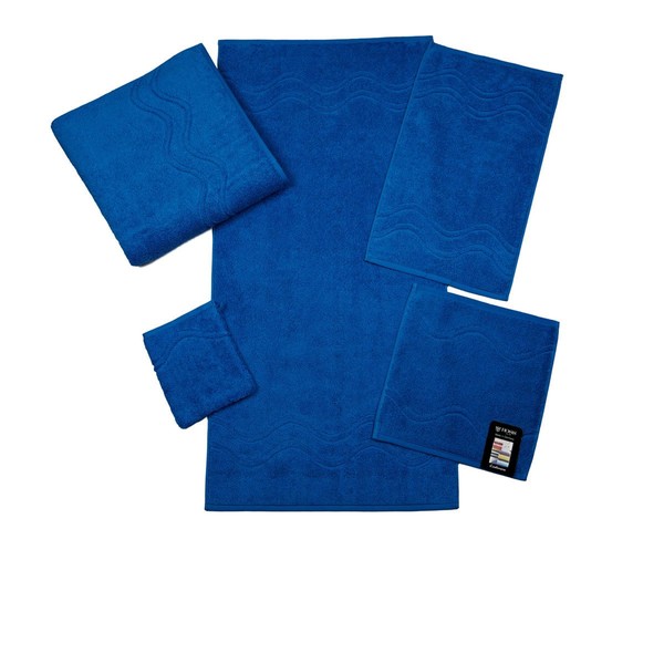 Cashmere Terry Towel 30 x 30 cm Plain Ocean