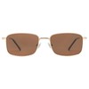 SOJOS SJ1215 Retro Rectangular Metal Polarised Sunglasses Men Women 90s