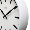 Cloudnola White Metal Station Wall Clock, Designer Clock, 18 inch