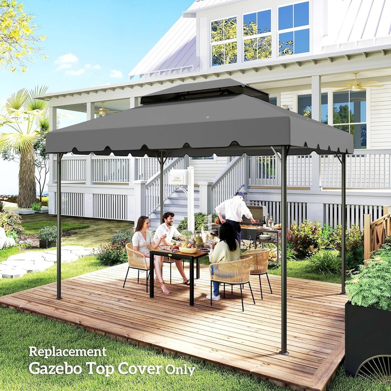 Outsunny 13' x 10' Gazebo Replacement Canopy, Gazebo Top Cover