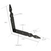 KOTARBAU® Shelf Brackets 3.Sizes Steel Angle Connector Wall Bracket Bracket