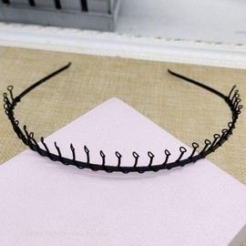 Round-twisted wire spring hair headband (Sold by the 1P unit) / 둥근꼬임 철사 스프링 헤어 머리 띠 밴드 (1P 단위 판매)