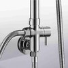 Shower Diverter Valve, G1/2 Wall Mounted Round Copper Bathroom Brass