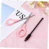 Minkissy 3sets Eyebrow Razor Eyebrow Trimmer Eyelash Scissors High Scissors
