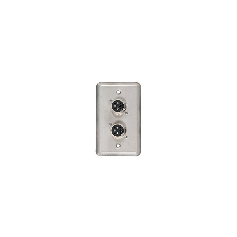 Elite Core Duplex Wall Plate w/2 XLR Male Connections D-2-2XM