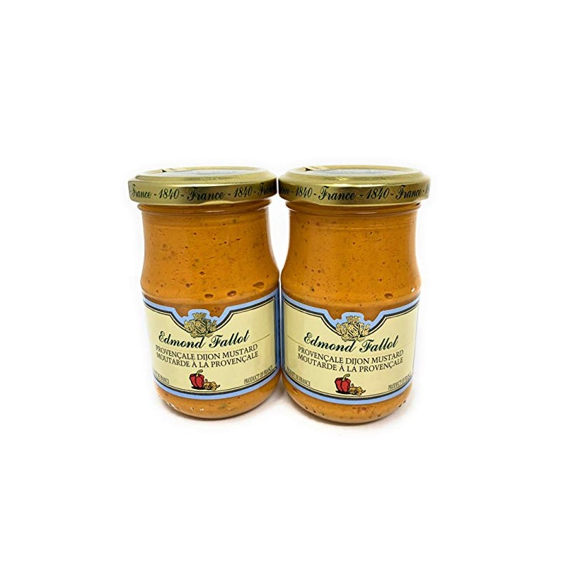 Edmond Fallot Mustards (Provencale Dijon Mustard, 2 Pack)