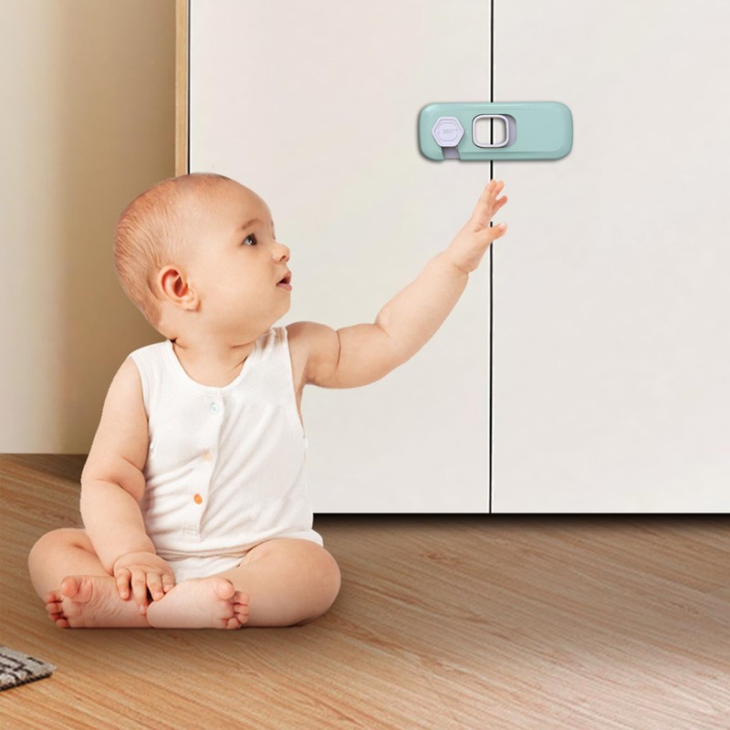 KIZZHISI 5Pack Child Proof Refrigerator Lock, Baby Proofing Cabinet Locks,