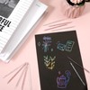 100 PCS Christmas Plastic Stylus for Scratch Art, 3.7 Inch