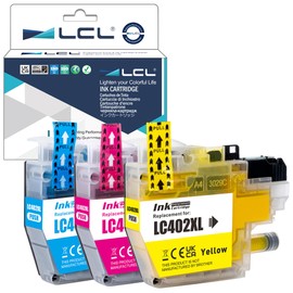 LCL LC402 LC402XL High Yield Pigment Ink Cartridge Replacement for Brother LC402XL3PKS LC402XLC LC402XLM LC402XLY for MFC-J5340DW MFC-J6540DW MFC-J6740DW MFC-J6940DW (3-Pack CMY)