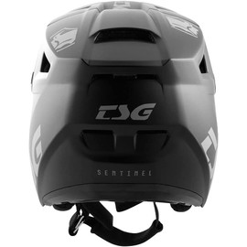 TSG Sentinel Fullface Downhill Mountain Bike Helmet, Black, ABS Outershell, EPS Protection, PC Laminated EPS Chinbar, 12 Vents, Wide Eyeports, Visor, Removable Liners & Cheek Pads, Satin Black
