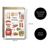 WBdesignz Funny Birthday Card Grill with Envelope - BBQ Motif